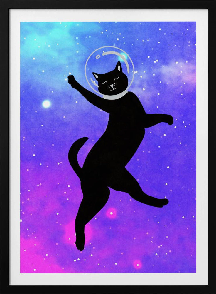 Happy Space Cat | Poster