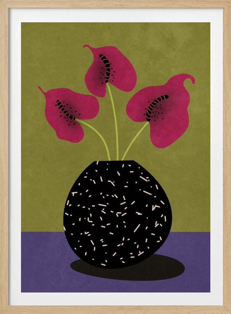 Nice flowers in vase | Poster