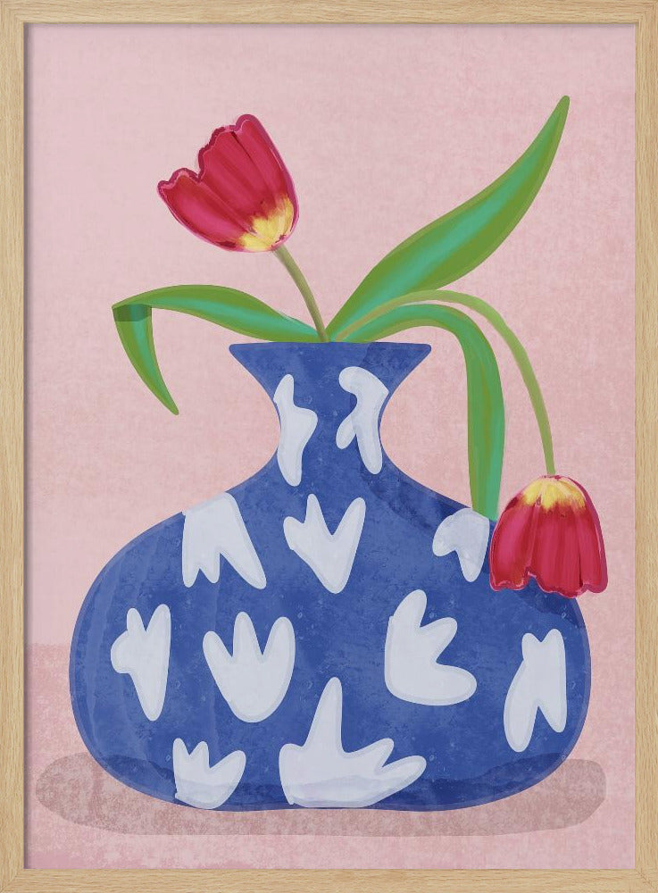 Tulpe in vase | Poster