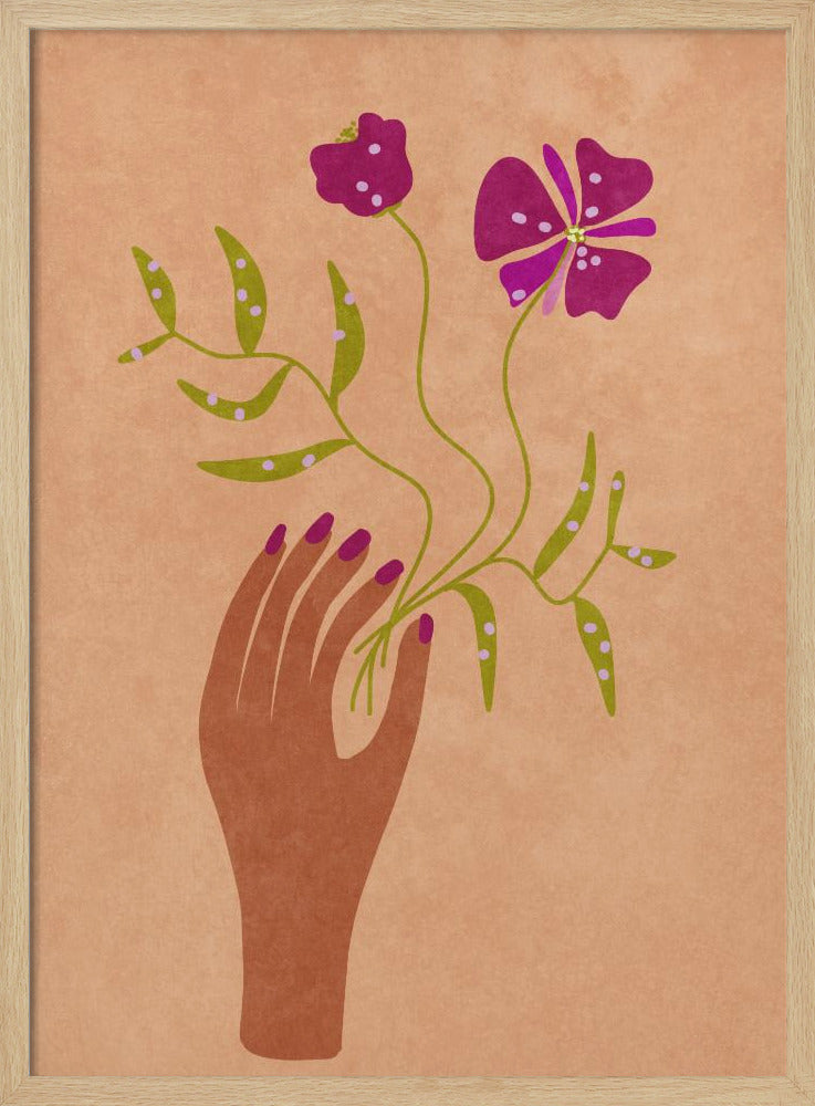 Flower in my hand | Poster