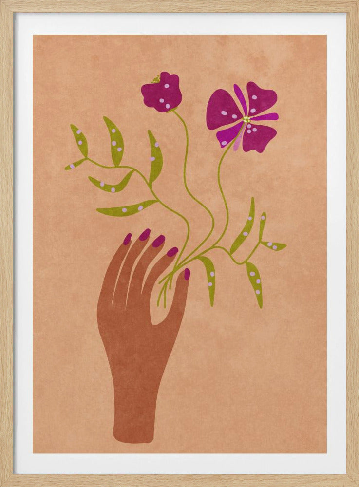 Flower in my hand | Poster