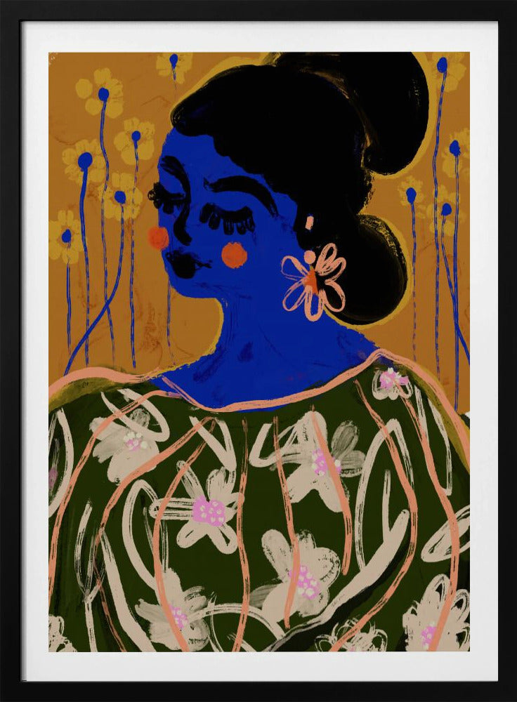 Blue Blossom Muse | Poster