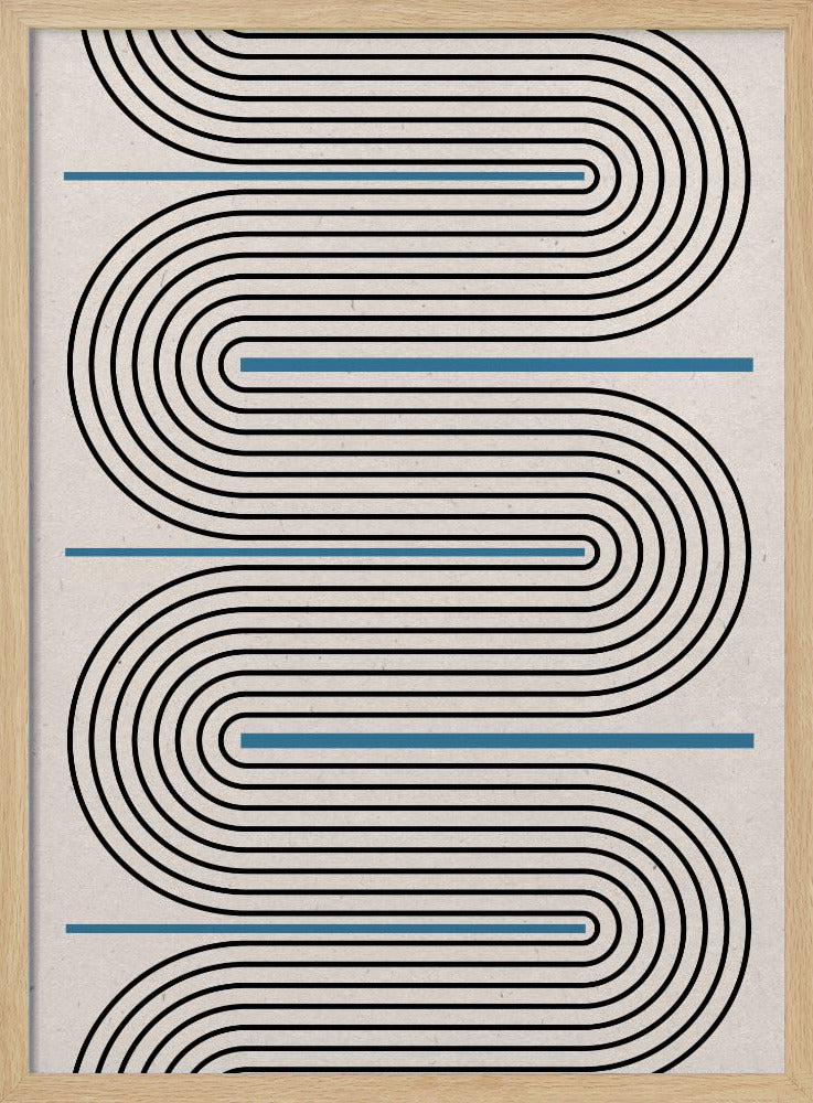 Curved Lines Harmony | Poster