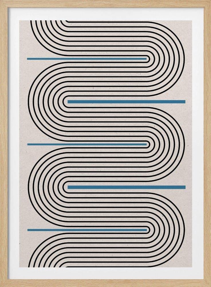 Curved Lines Harmony | Poster