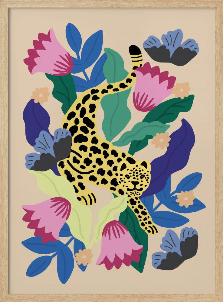 Floral Leopard | Poster