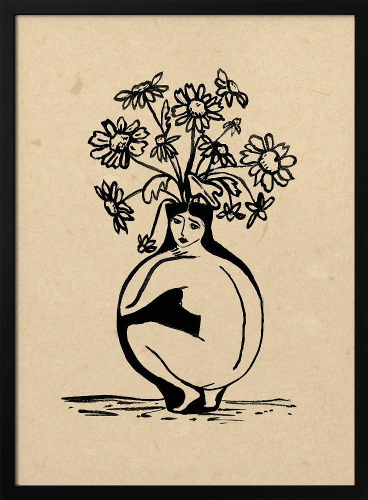 Woman in vase | Poster