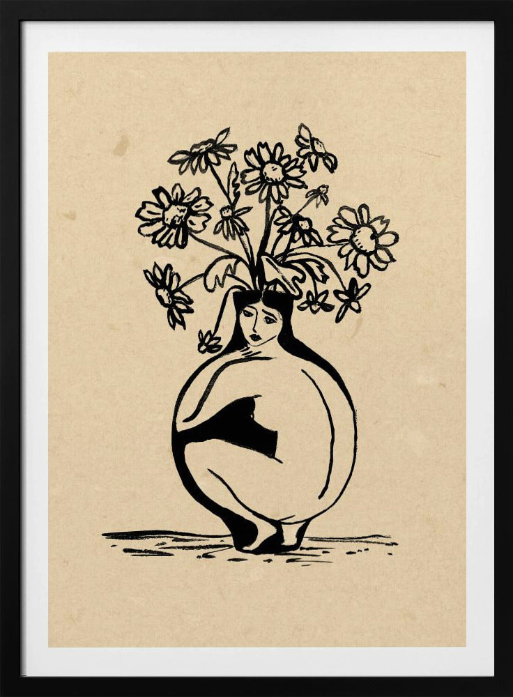 Woman in vase | Poster