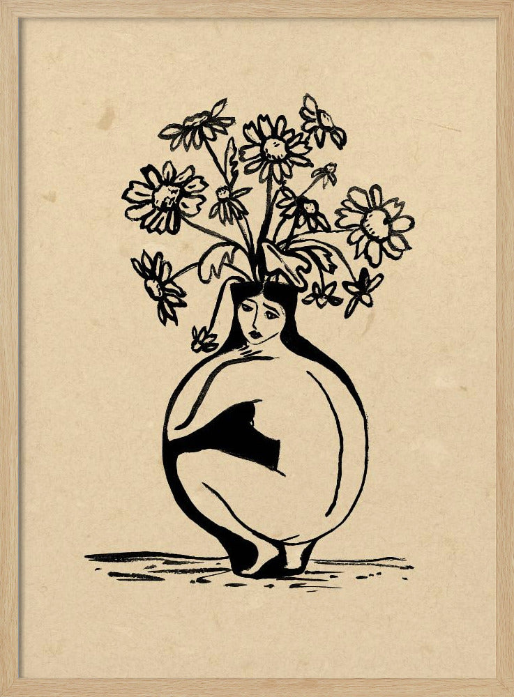 Woman in vase | Poster