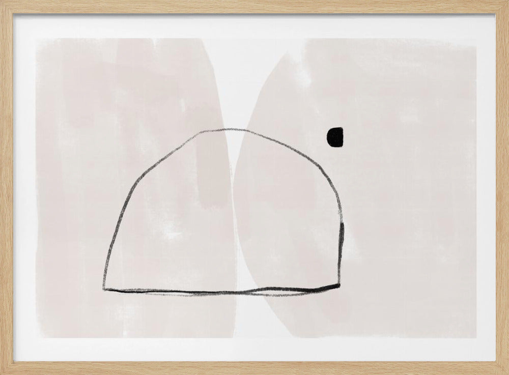 Simple Arch Shape And A Small Square Dot | Poster