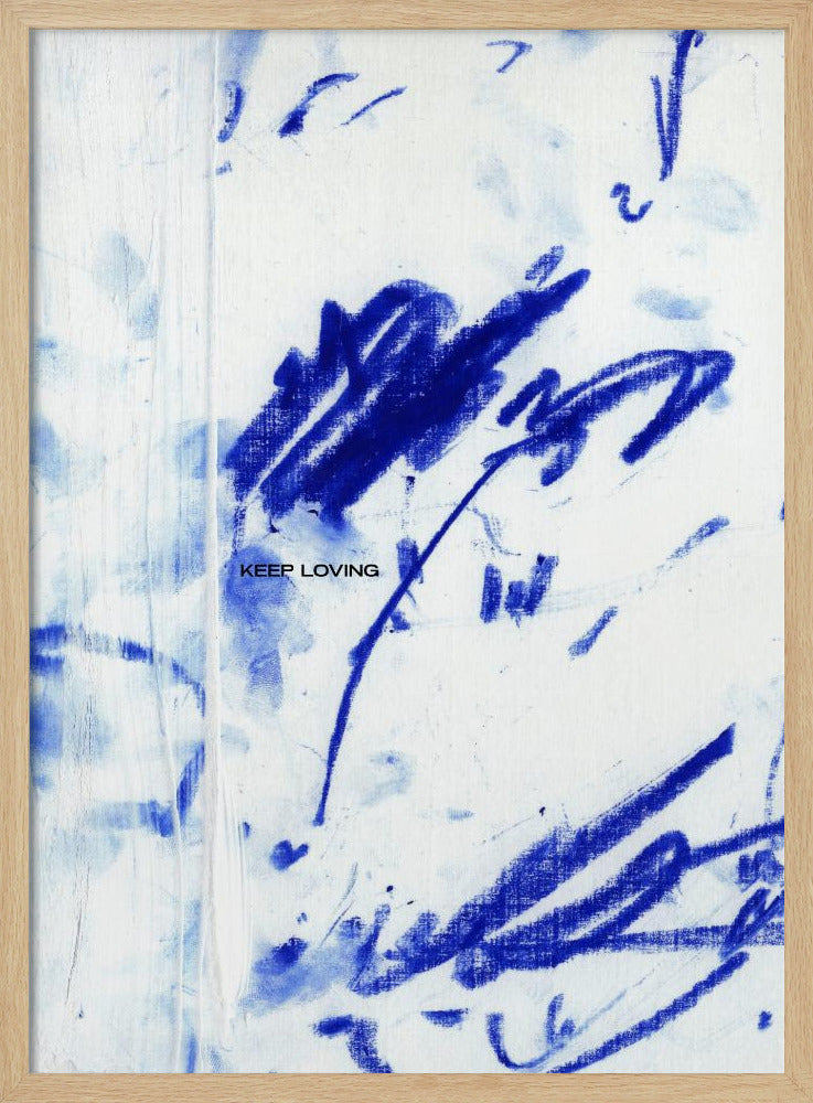 Blue Whispers With Keep Loving | Poster