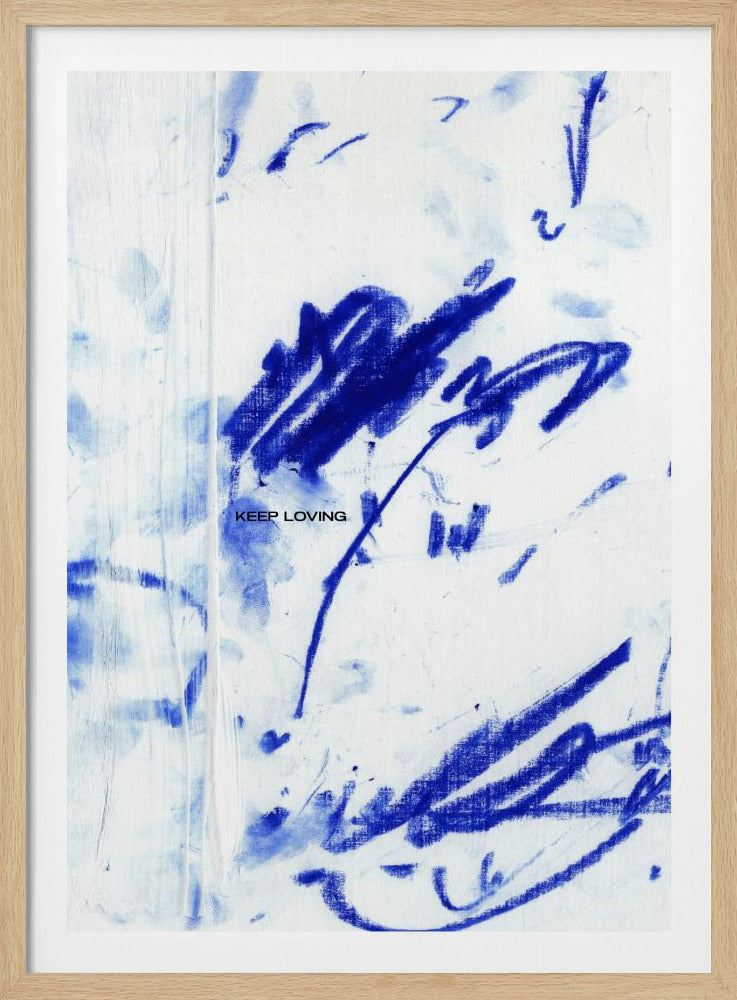 Blue Whispers With Keep Loving | Poster