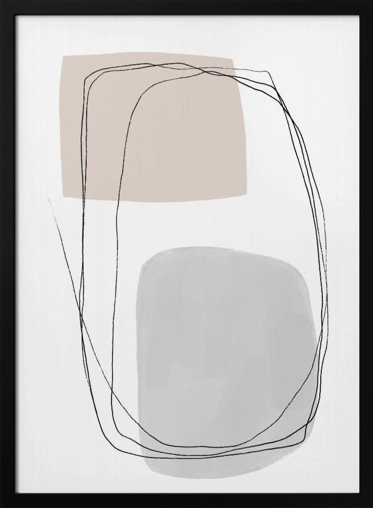 Geometric Forms And Fluid Lines | Poster