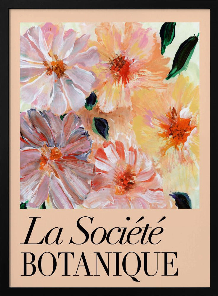 La Société Botanique Peach Flowers | Poster