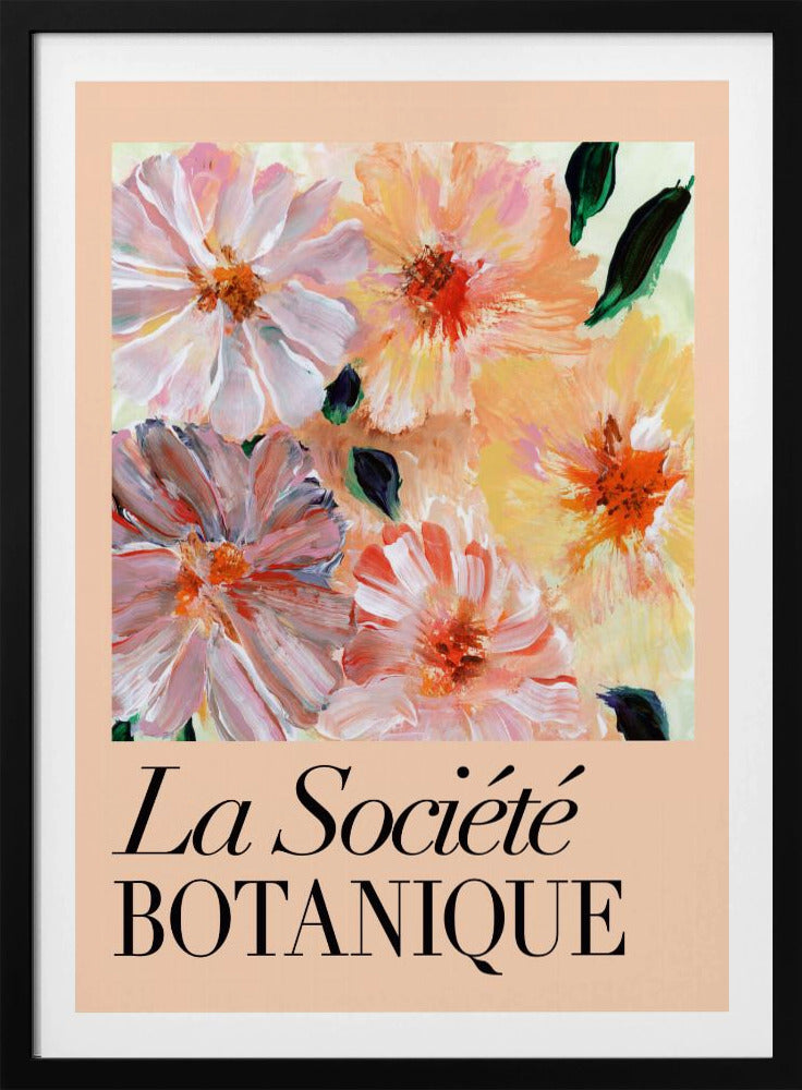 La Société Botanique Peach Flowers | Poster