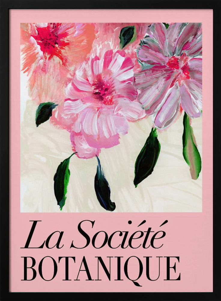 La Société Botanique Pink Flowers | Poster