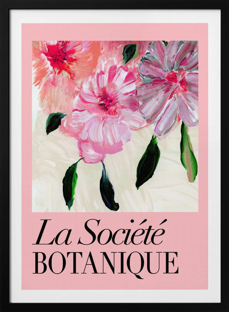 La Société Botanique Pink Flowers | Poster