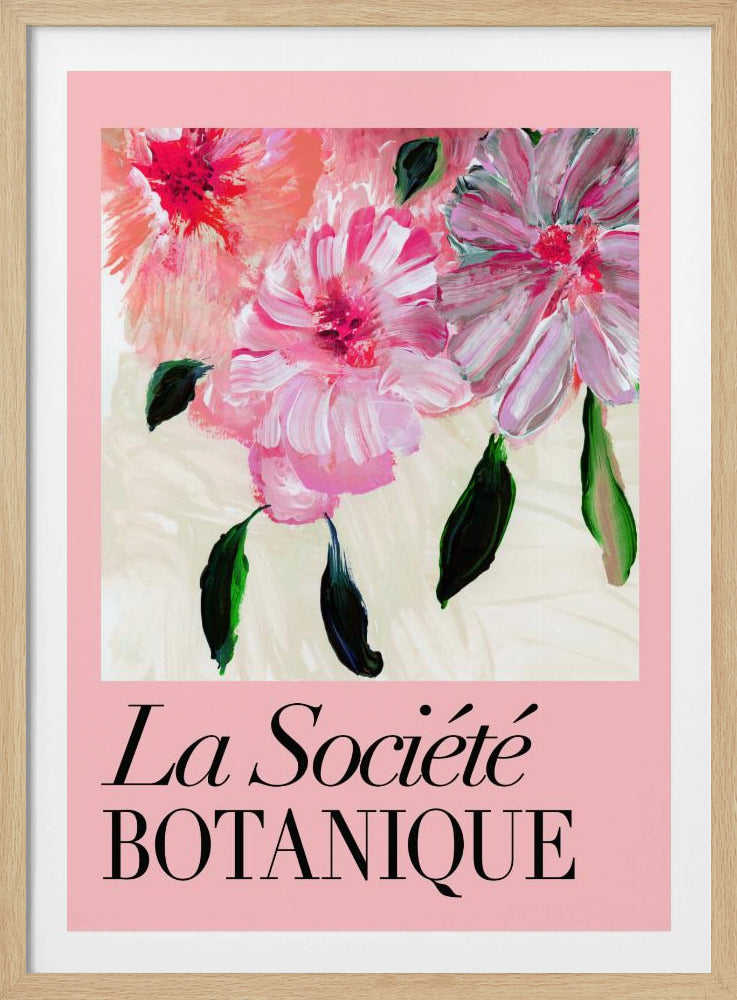 La Société Botanique Pink Flowers | Poster