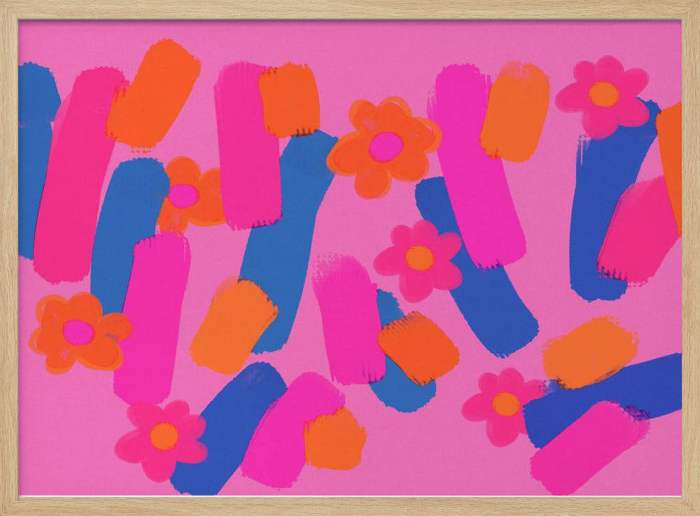Floral Brush Dance | Poster