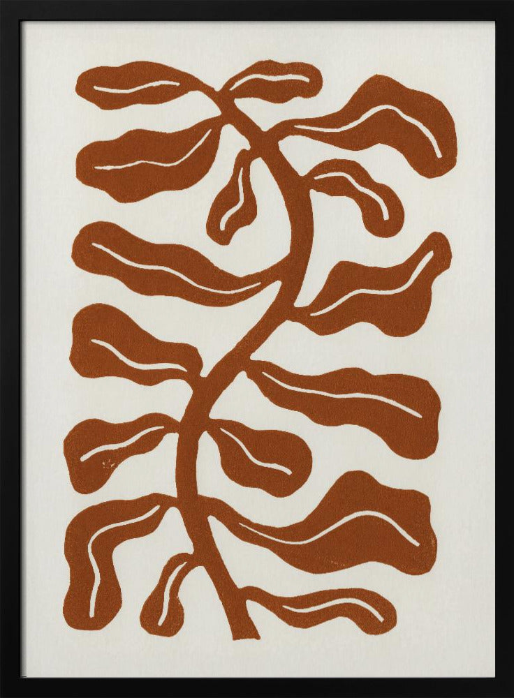 Wind Kissed Plant / Saddle Brown | Poster