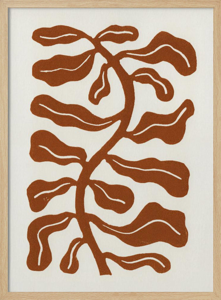 Wind Kissed Plant / Saddle Brown | Poster