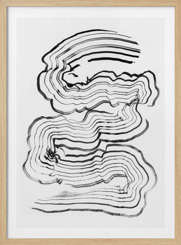 Painterly Abstract lines 01 | Poster