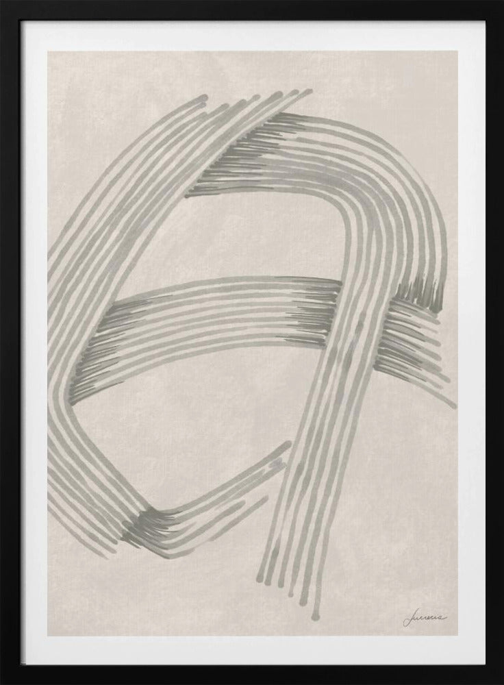 Abstract Grey Intersections 02 | Poster