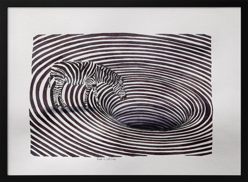 Zebra bij de Bron | Poster