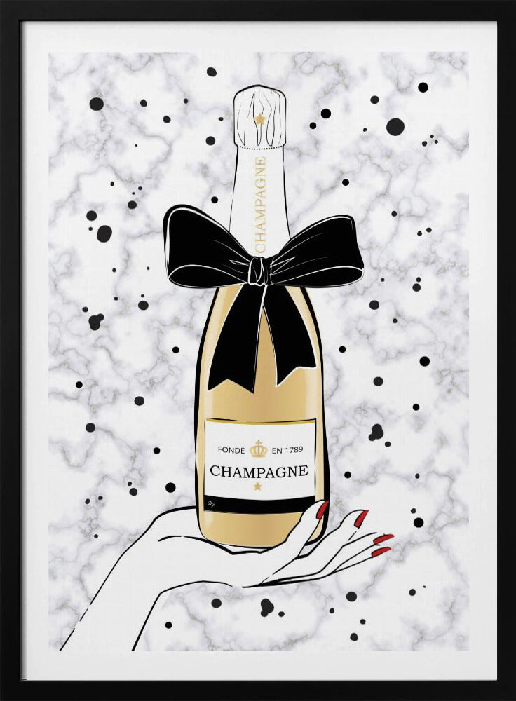 Holding Champagne | Poster