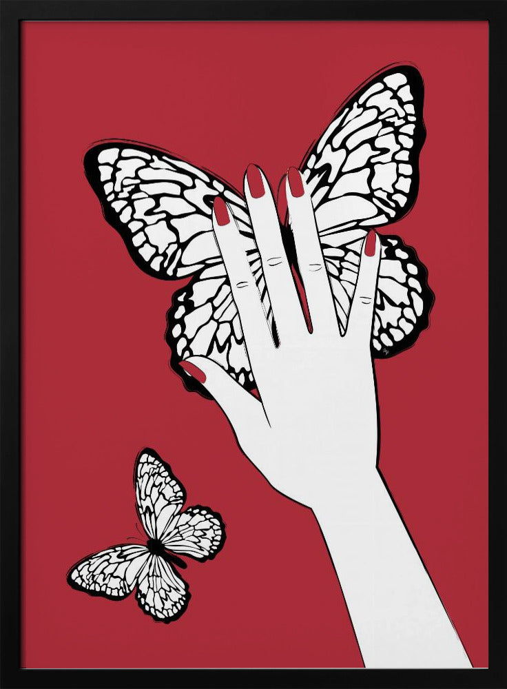 Holding a Butterfly | Poster