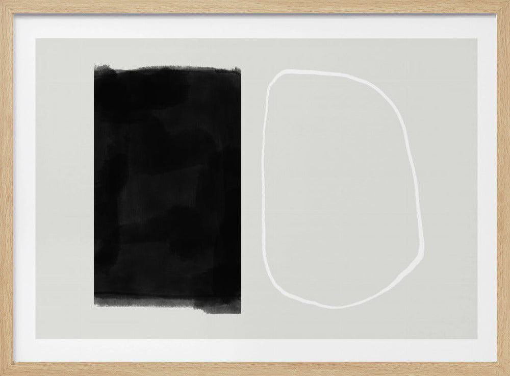 Solid Black Rectangular Shape | Poster