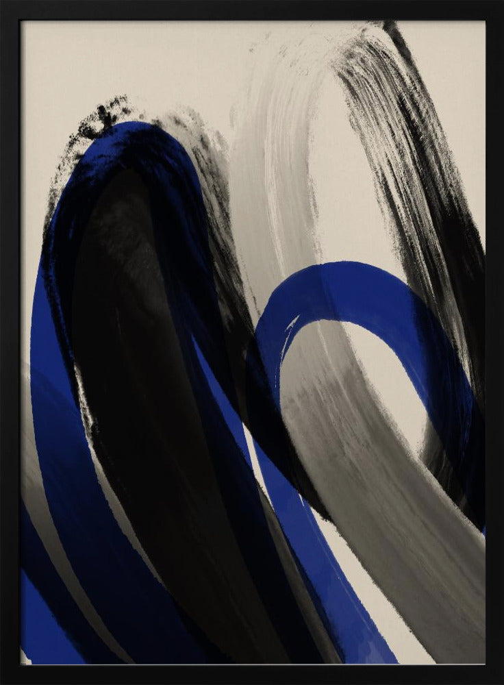 Bold Brush Whirls | Poster
