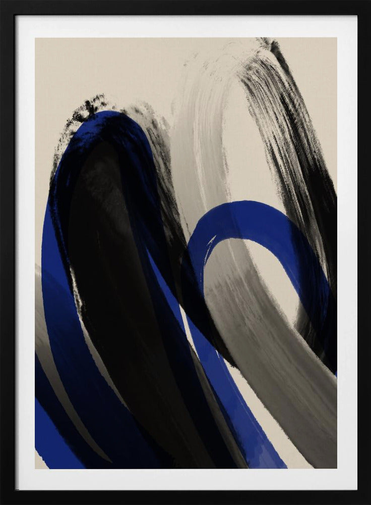 Bold Brush Whirls | Poster