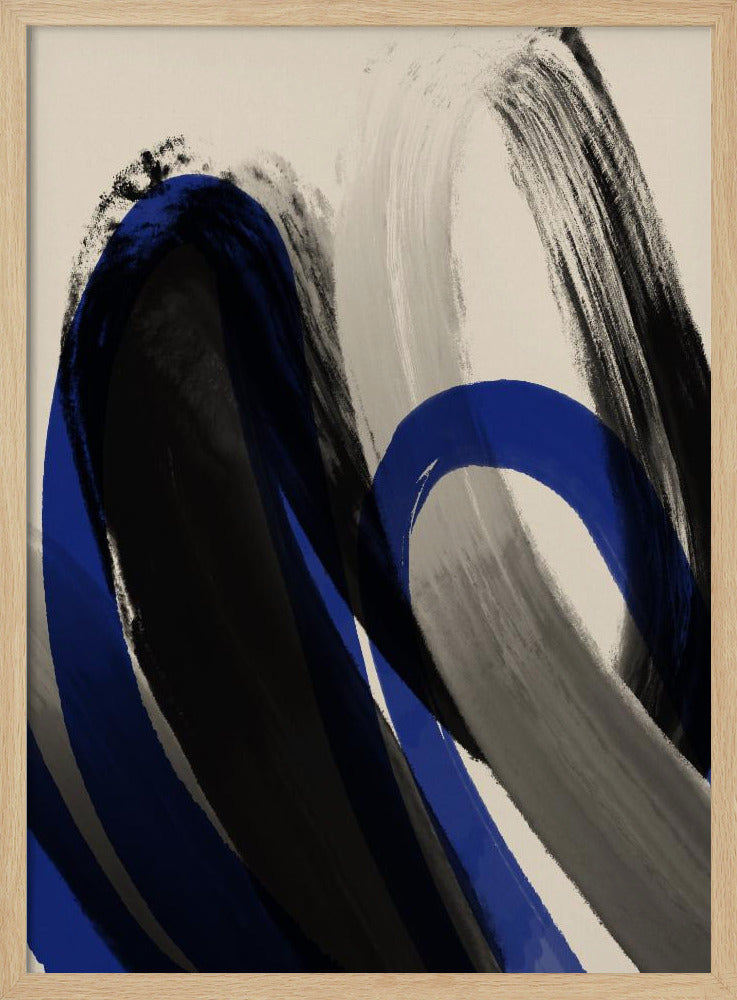 Bold Brush Whirls | Poster