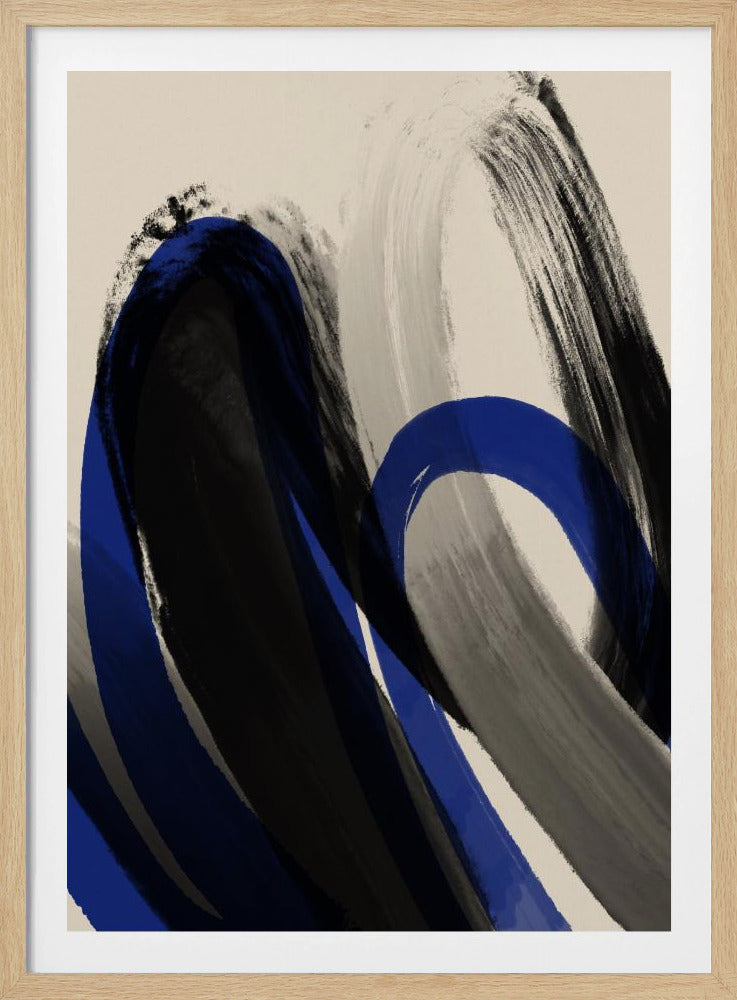 Bold Brush Whirls | Poster
