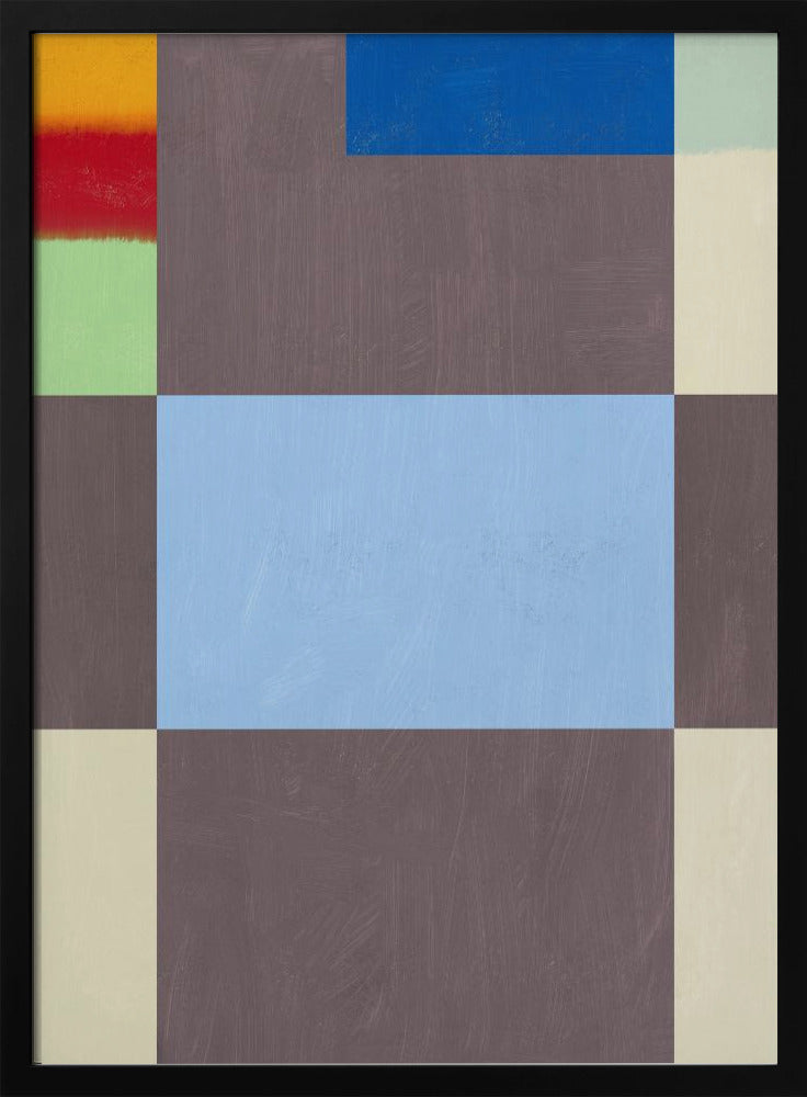 Geometric Shapes With A Muted Color Palette Of Grey | Poster