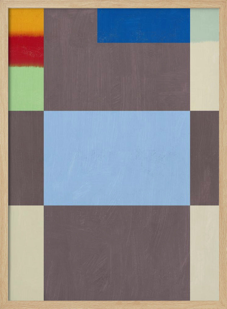 Geometric Shapes With A Muted Color Palette Of Grey | Poster