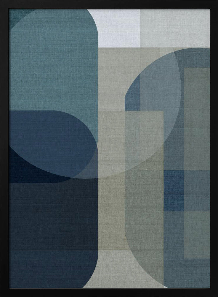 Woven Blue Layers 1 | Poster