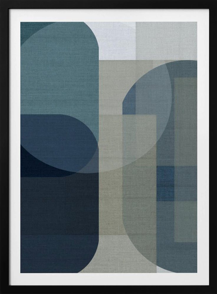 Woven Blue Layers 1 | Poster