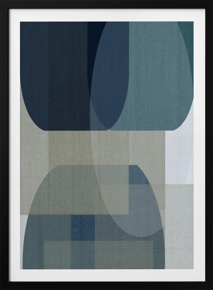 Woven Blue Layers 2 | Poster