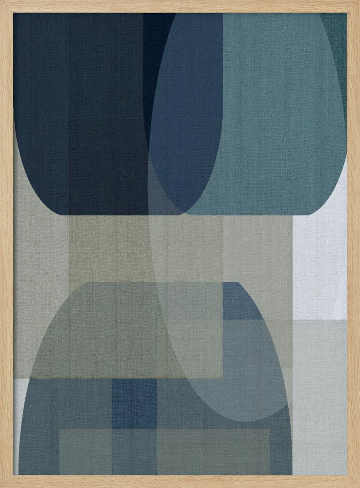 Woven Blue Layers 2 | Poster