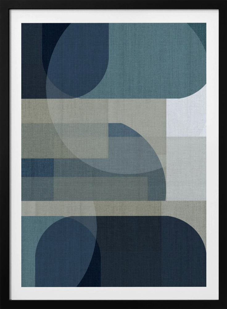Woven Blue Layers 4 | Poster