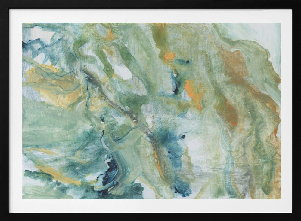 Blue Abstract Forms | Poster