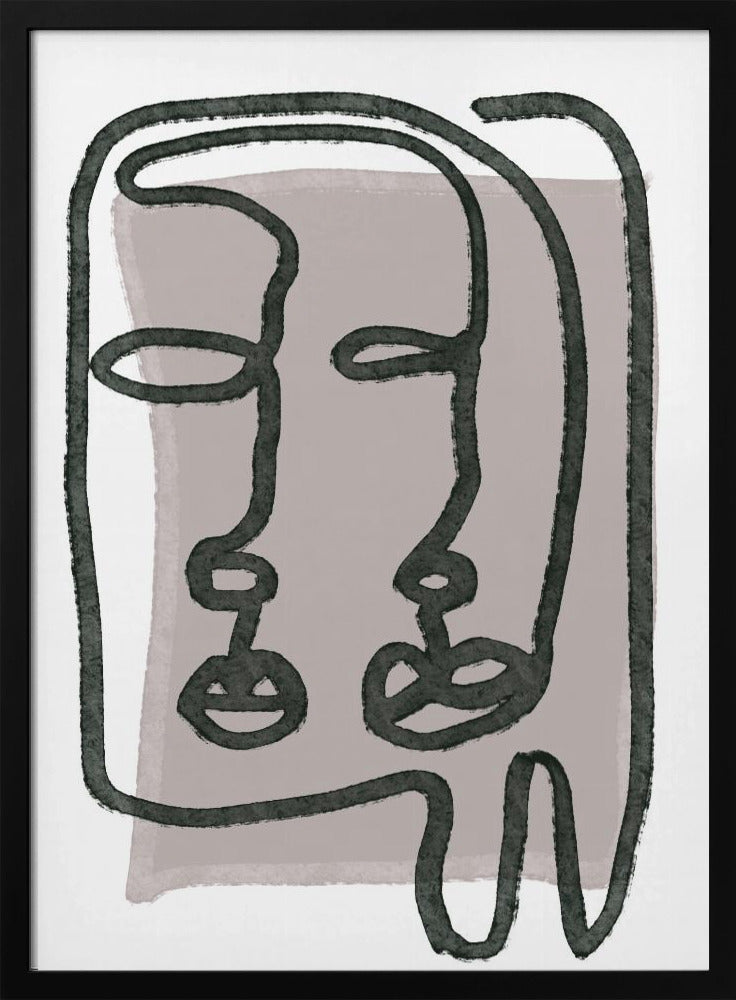 Faces abstract | Poster