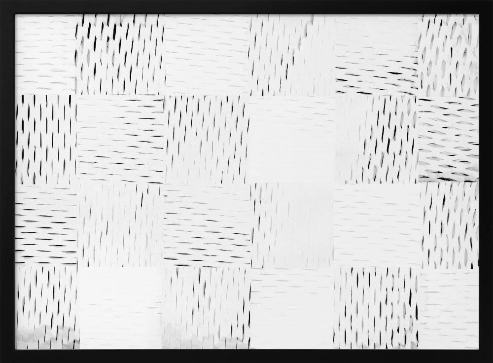 White Woven Blocks 4 | Poster