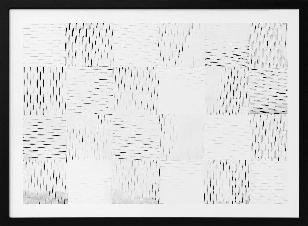 White Woven Blocks 4 | Poster