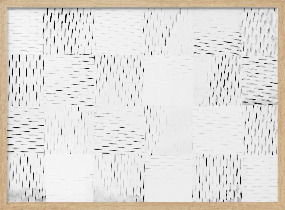 White Woven Blocks 4 | Poster