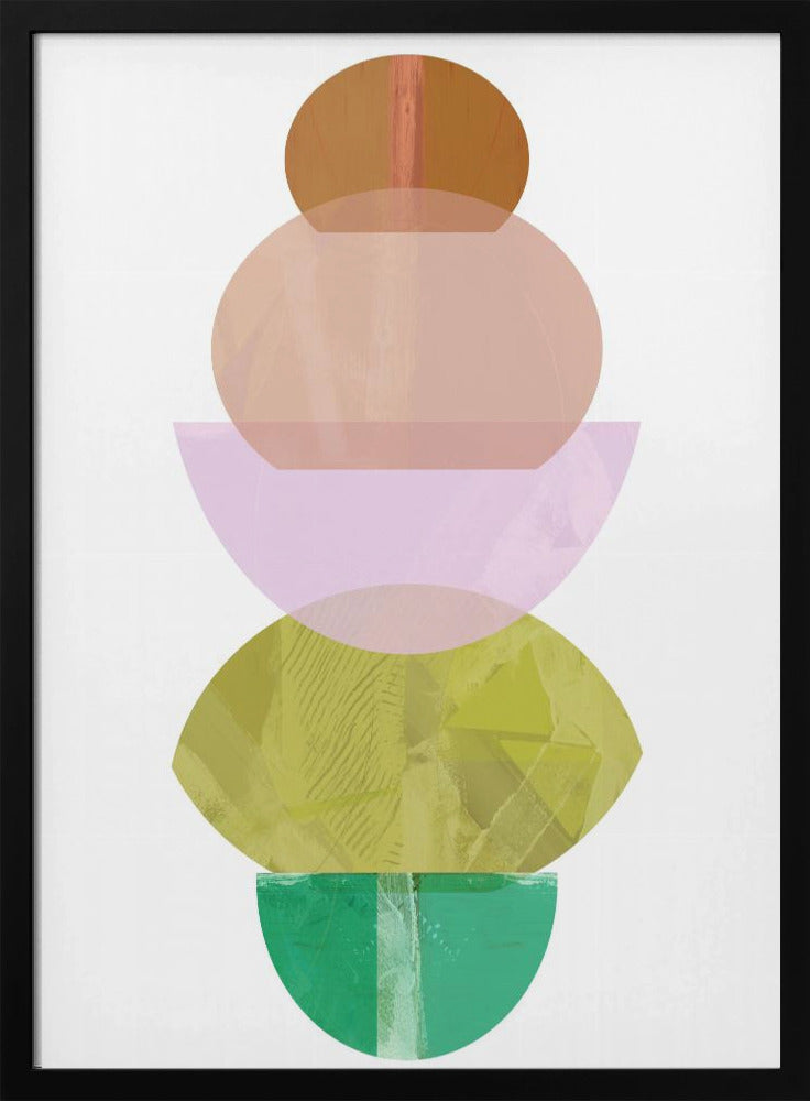 Coloured Shapes Stack 2 | Poster
