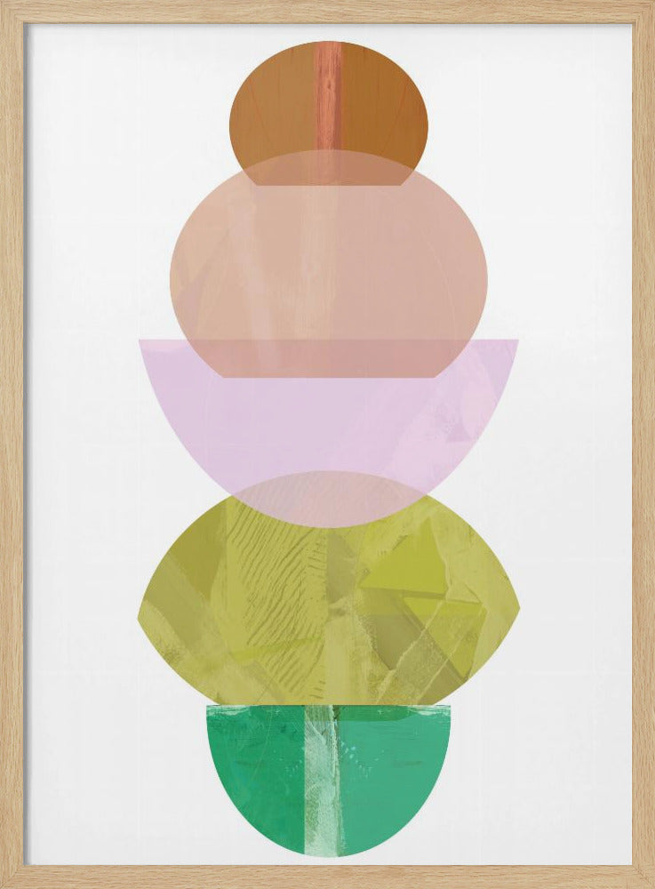 Coloured Shapes Stack 2 | Poster