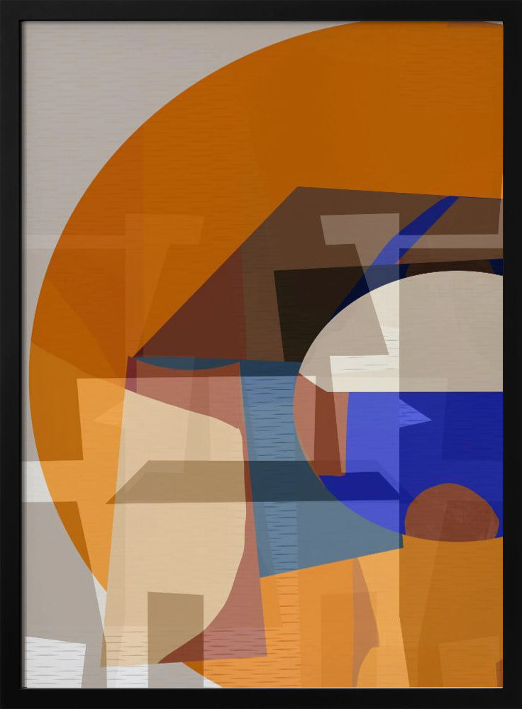 Orange Blue Woven 4 | Poster