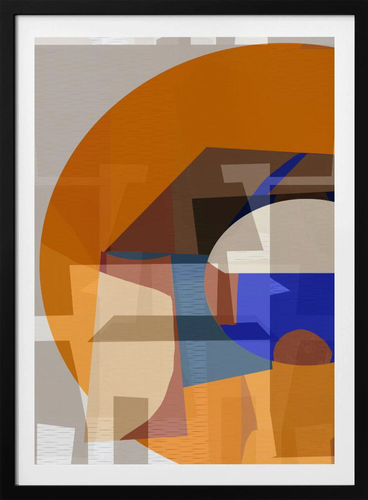 Orange Blue Woven 4 | Poster